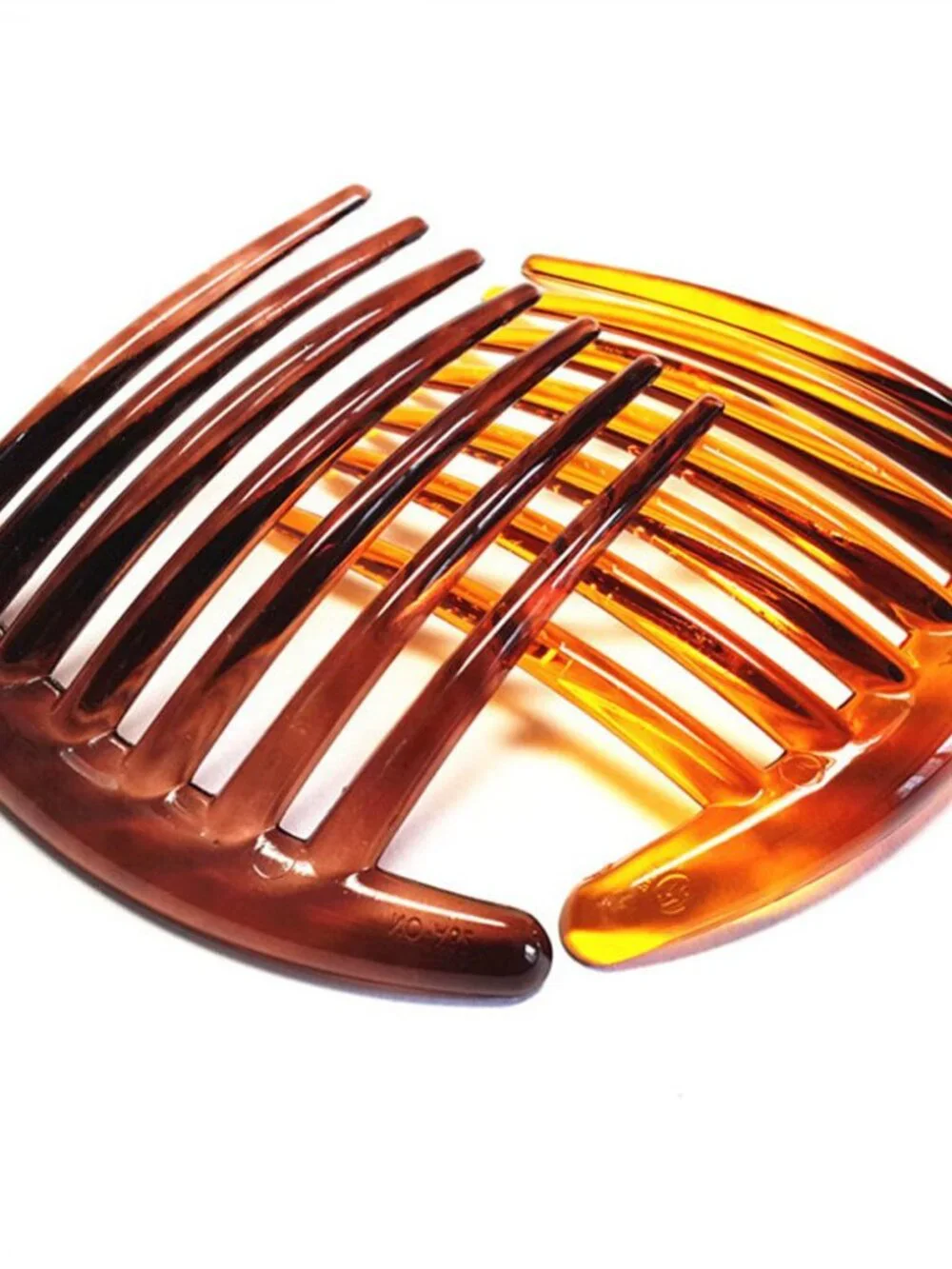 Women's French Twist Combs Plastic Side Hair Comb with Seven Tooth - Set of 6 (3